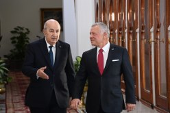 الجزائر والأردن يُشددان على تحقيق الوحدة الفلسطينية ورعاية المقدسات