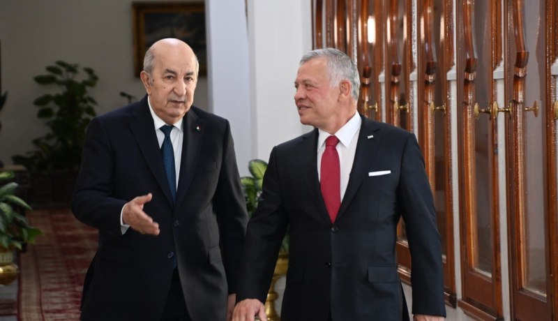 الجزائر والأردن يُشددان على تحقيق الوحدة الفلسطينية ورعاية المقدسات