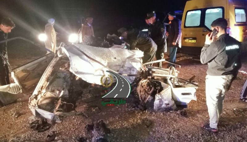 7 ضحايا إثر حادث اصطدام شاحنة وسيارة في تيارت
