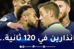 نيمار يُطرد مع البياسجي في أول مباراة بعد المونديال !