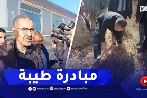 شاهد..الوزير سبقاق يصل بالقطار إلى برج بوعريريج ويشارك في العملية الكبرى للتشجير