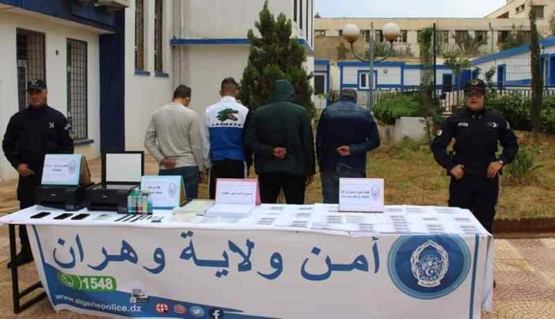 الإطاحة بشبكة إجرامية مختصة في تزوير الأوراق النقدية بوهران