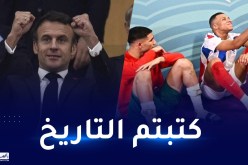 الرئيس الفرنسي يزور لاعبي المغرب ويوجه هذه الرسالة