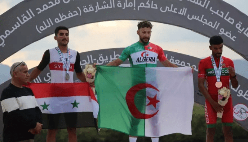الجزائر تحصد 23 ميدالية وتتوج بلقب البطولة العربية للدراجات