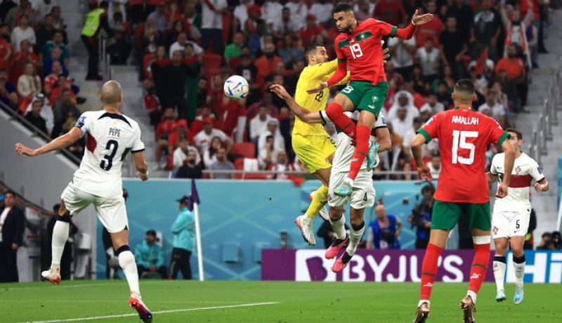 المنتخب المغربي يفاجئ البرتغال في الشوط الأول ويتقدم عليه بهدف دون رد