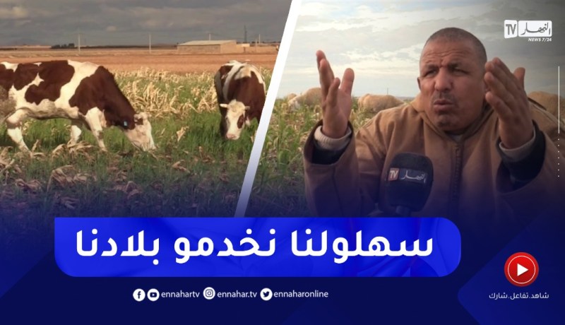 فلاح يحول أرض قاحلة إلى أخرى منتجة لكل الخيرات بفضل إرادته القوية بتيسمسيلت