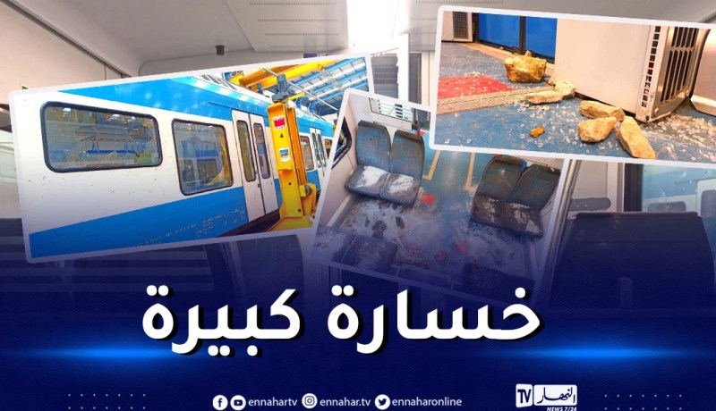 شركة sntf تستنكر الإعتداء الهمجي الذي تعرّض له قطار لنقل المسافرين في العاصمة.. وتتوعد