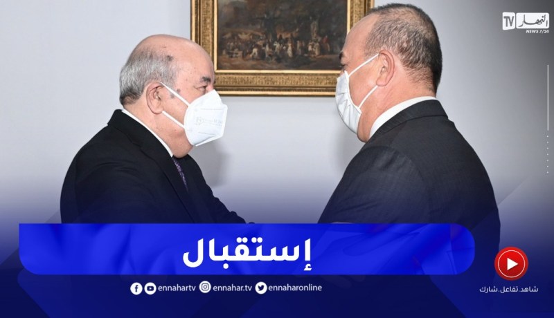 رئيس الجمهورية يستقبل وزير الخارجية التركي