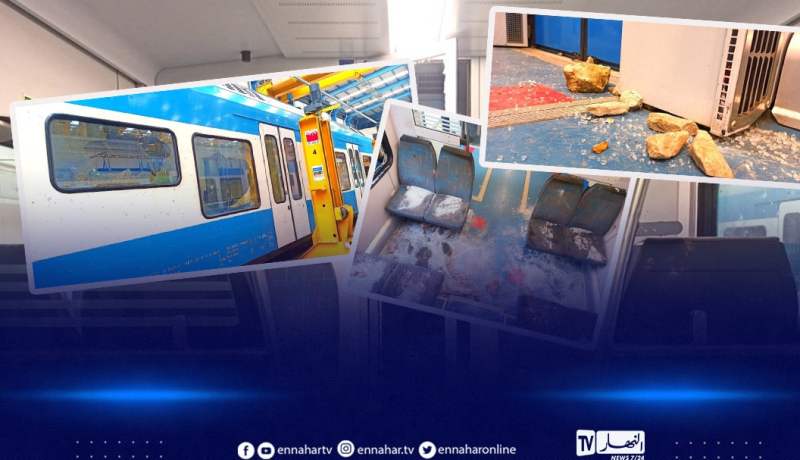 توقيف 16 شخصا تسببوا في تحطيم قطار “الثنية – آغا” بالعاصمة