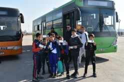 بالصور.. إنطلاق عملية نقل المناصرين المتوجهين لملعب نيلسون مانديلا