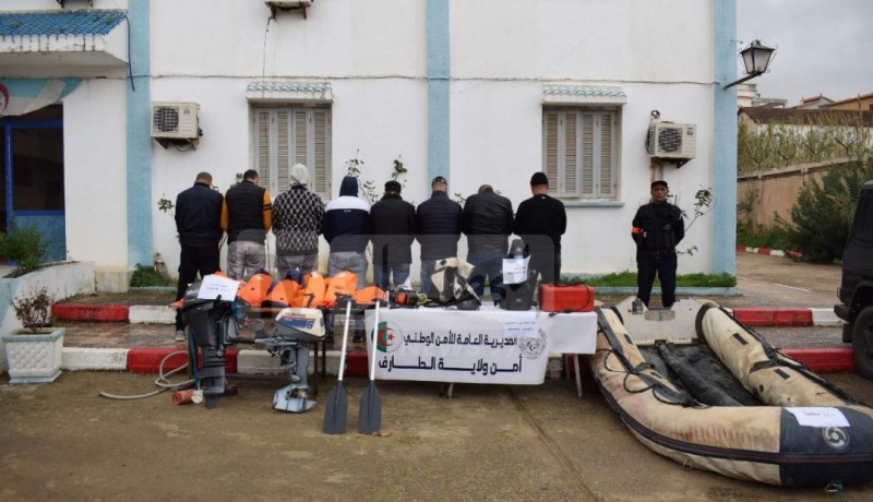 الطارف: تفكيك شبكة وطنية لتهريب المهاجرين عبر البحر بالشط