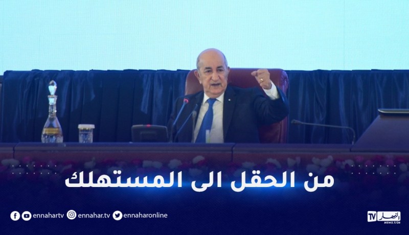 رئيس الجمهورية: أول إنتاج وطني 100 % للزيت والسكر في 2023