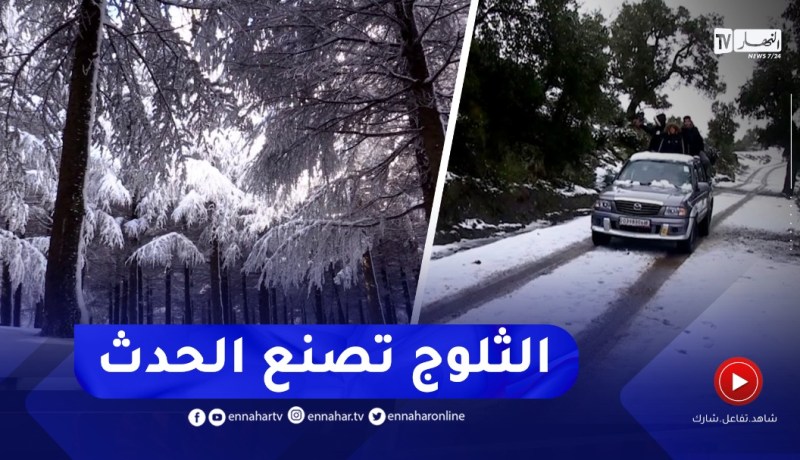 تساقط الثلوج يصنع الحدث😍😍جزائريون يوثّقون اللحظات في مختلف المناطق