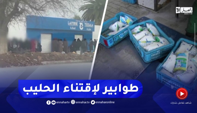 سيدي بلعباس / طوابير لإقتناء كيس حليب .. النهار تبحث في أسباب ندرة المادة المدعمة