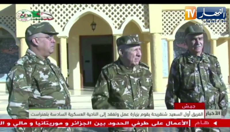 الفريق أول السعيد شنقريحة يقوم بزيارة عمل وتفقد إلى ن.ع. الـ 6 بتمنراست