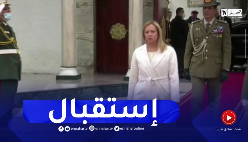 رئيس الجمهورية يستقبل رئيسة مجلس الوزراء الإيطالي جورجيا ميلوني