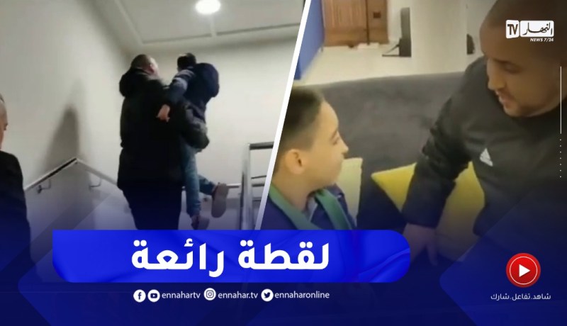 شاهد..بوقرة يحقق حلم طفل من ذوي الهمم بالدخول للملعب بعدما فشل في الدخول في المباراة الإفتتاحية