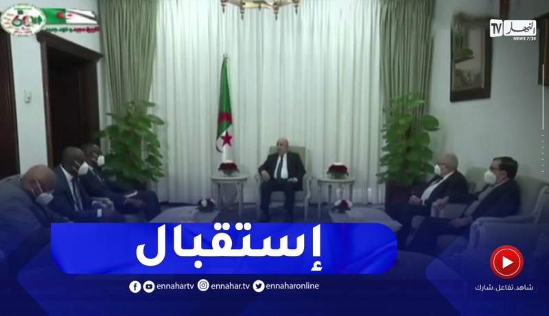 رئيس الجمهورية يستقبل عبد اللاي ديوب والعقيد الركن إسماعيل واق