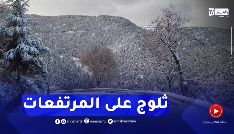 ثلوج كثيفة على المرتفعات .. التفاصيل