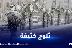 ثلوج يصل سمكها إلى 15 سم على 23 ولاية