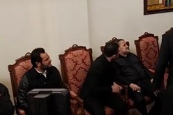 إنهيار جورج وسوف أثناء عزاء نجله وديع