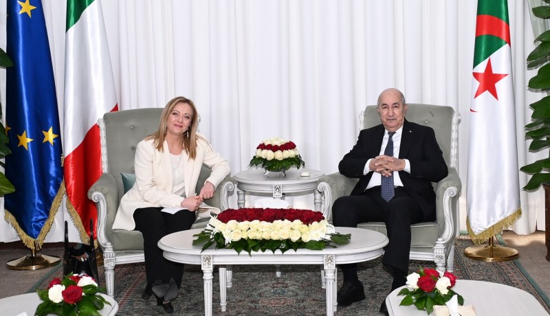 رئيس الجمهورية يستقبل رئيسة مجلس الوزراء الايطالي ميلوني ويجري مباحثات ثنائية