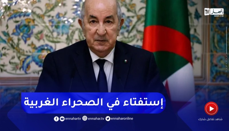 رئيس الجمهورية : إتفقنا على دعم مبعوث الأمين العام للأمم المتحدة للإستفتاء في الصحراء الغربية
