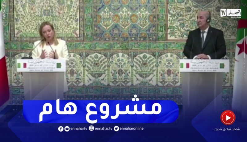 رئيس الجمهورية : إتفقنا على دراسة وإنجاز أنبوب يضم الغاز الهيدروجين..الأمونياك و الكهرباء