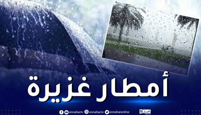 أمطار رعدية وبرد على 20 ولاية اليوم وغدا