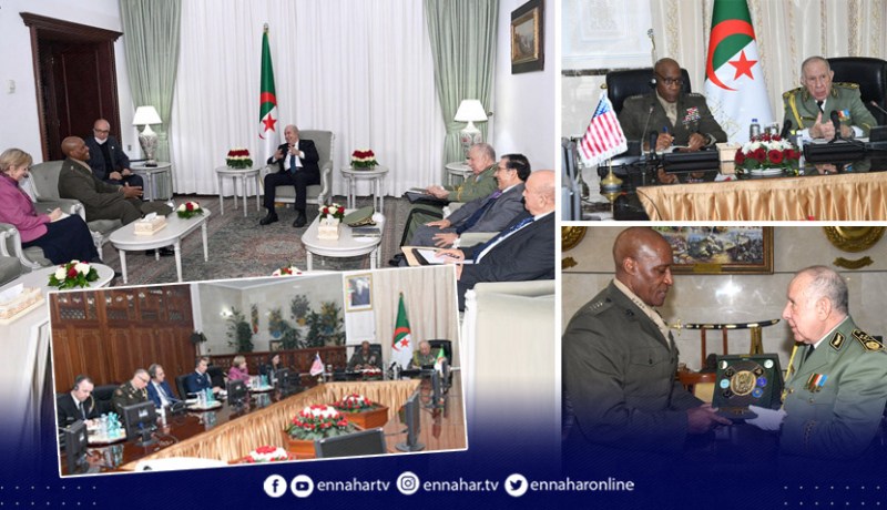 الفريق أول شنڨريحة يستقبل قائد الأفريكوم الفريق أول مايكل لانغلي