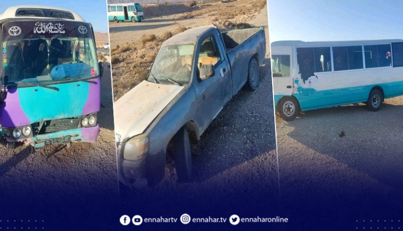 تبسة.. 15 جريح في اصطدام بين حافلة نقل المسافرين وسيارة نفعية