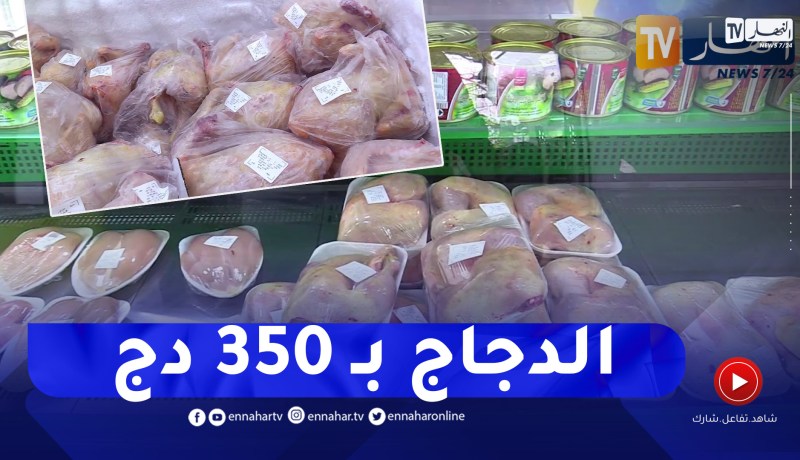 “ONAB” تباشر عملية تسويق الدجاج بـ 350 دج للكلغ