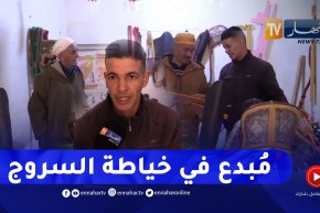 غليزان / صالح.. حرفي شاب يتفنن في خياطة السروج ولوازم الفنتازيا