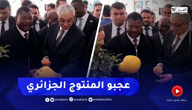 رئيس البرلمان الكينى معجب بالمنتوج الجزائري ويحصل على سلة برتقال هدية