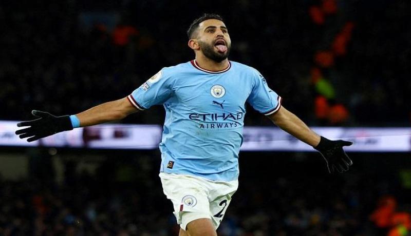 محرز يبدي سعادته الكبيرة بعد الفوز أمام استون فيلا