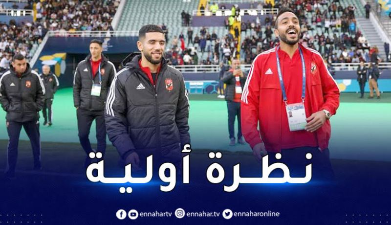 بالصور.. قندوسي في أول ظهور له مع الأهلي المصري