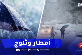 أحوال الطقس / أمطار غزيرة وثلوج على هذه المناطق