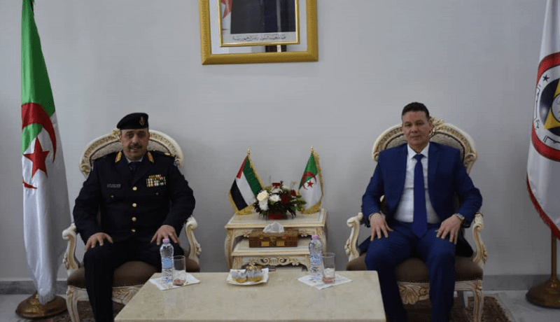 المدير العام للحماية المدنية يستقبل نظيره الفلسطيني