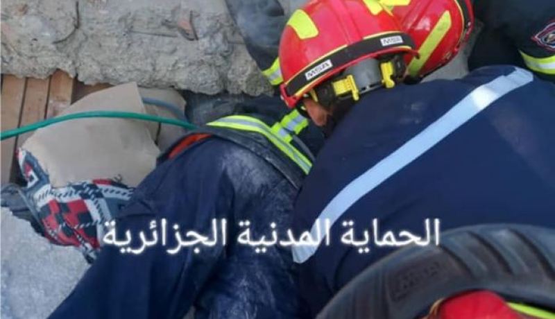 تركيا: الحماية المدنية الجزائرية تعمل على إنقاذ وإخراج فتاة من تحت الردوم