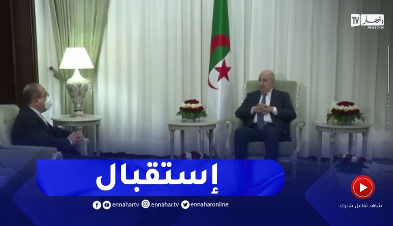 رئيس الجمهورية عبد المجيد تبون يستقبل سفير إيران