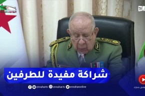 السعيد شنقريحة : الزيارة دليل على الإرادة الثابتة والصريحة لبلدينا لتعزيز الشراكة الاستراتيجية