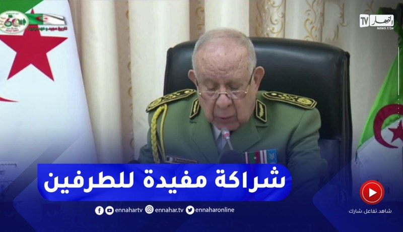 السعيد شنقريحة : الزيارة دليل على الإرادة الثابتة والصريحة لبلدينا لتعزيز الشراكة الاستراتيجية