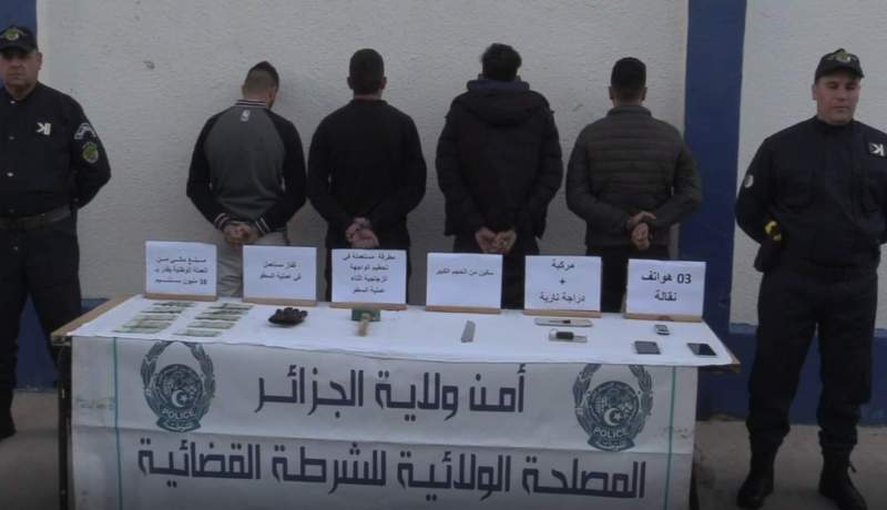 العاصمة: الإطاحة بعصابة سطت على محل لبيع المجوهرات في باب الزوار