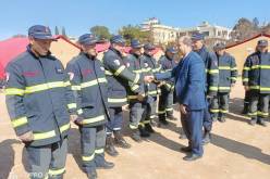 الوزير المفوض ممثل السفارة الجزائرية يزور قاعدة الحياة لفرق الإنقاذ في سوريا