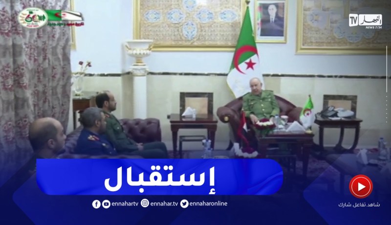 الفريق أول السعيد شنقريحة يستقبل اللواء الإماراتي مبارك سعيد غافان