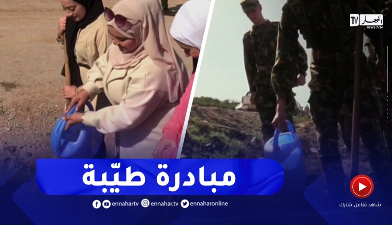 قالمة : صور تلاحم يرسمها أفراد الجيش والمواطنون لغرس أكثر من ألف شجرة