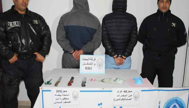وهران.. الإيقاع بـ 3 شبكات إجرامية مختصة في المتاجرة بالكوكايين والمهلوسات