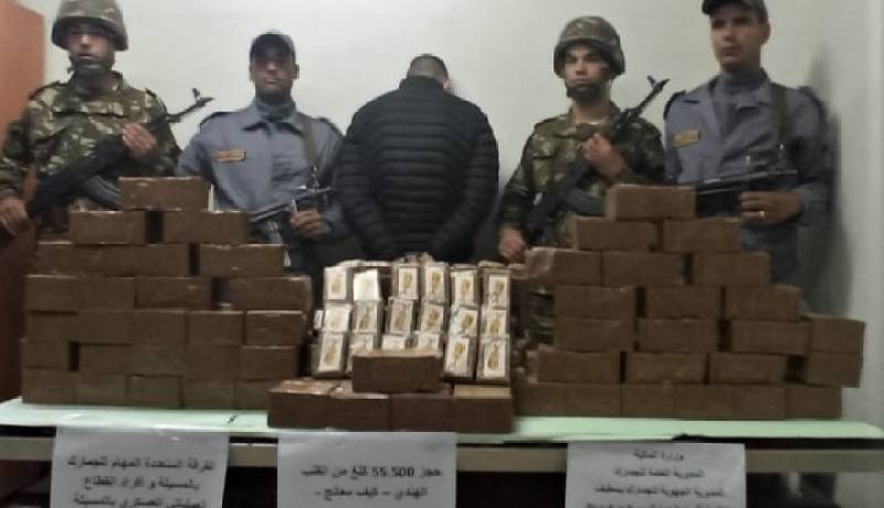 الجمارك: حجز أزيد من 55 كلغ من المخدرات مهيأة للتهريب