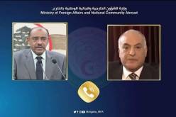 وزير الخارجية يبحث مع نظيره السوداني سبل تعزيز العلاقات الثنائية