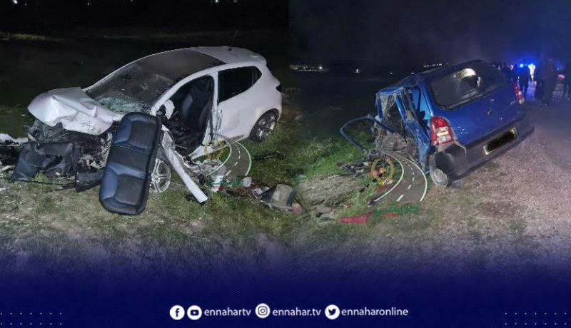 الشلف.. 13 جريحا اثر اصطدام تسلسلي بين 3 سيارات سياحية